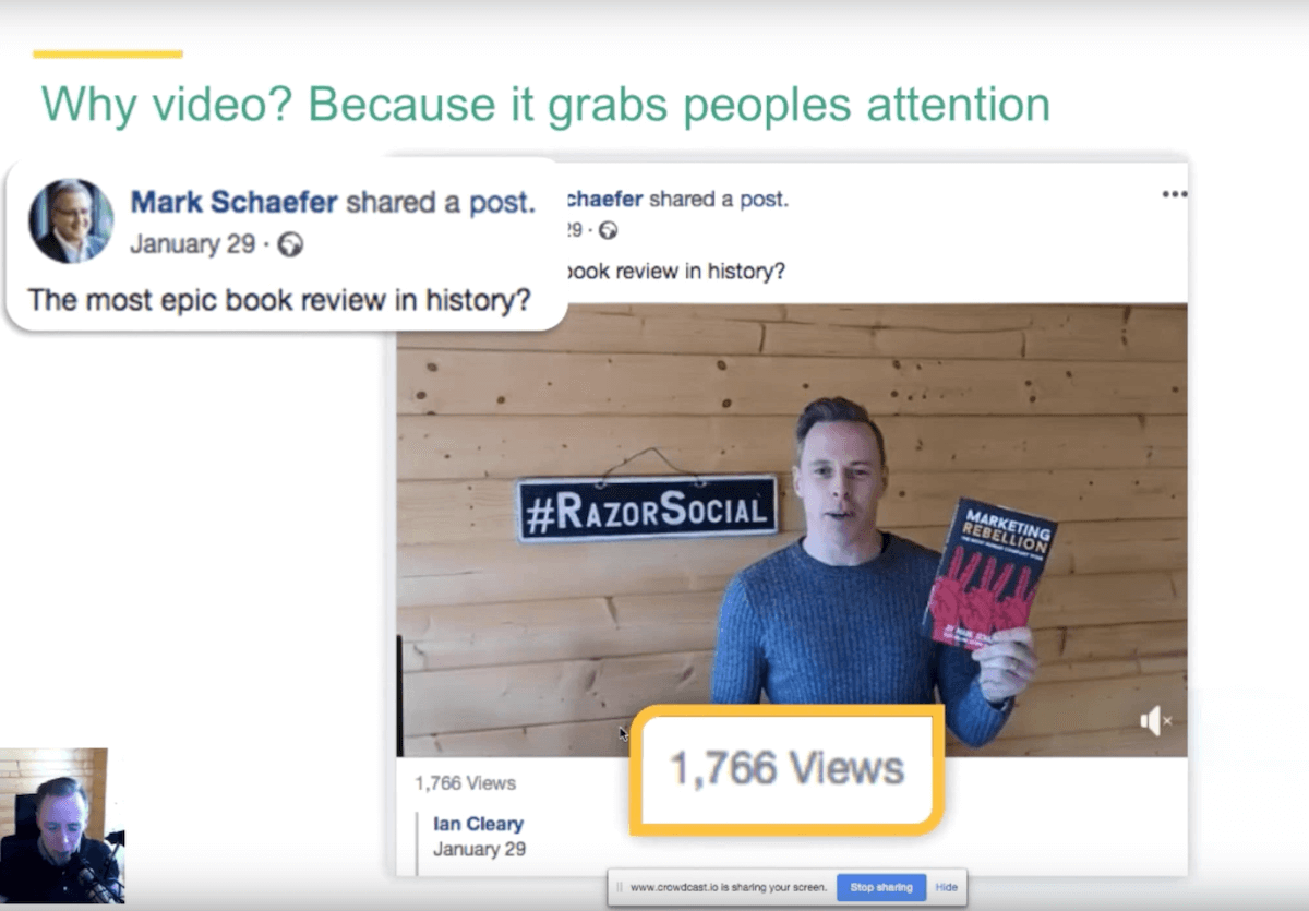 Video grabs people's attention